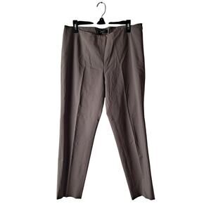 Lafayette 148 New York Stanton Pants Slim Leg Ankle Trousers Green Women Size 12